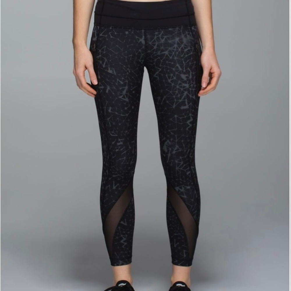 Lululemon Inspire Tight II Star Crushed Coal Black
